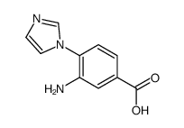 3-AMINO-4-IMIDAZOL-1-YL-BENZOIC ACID structure