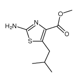 methyl 2-amino-5-isobutylthiazole-4-carboxylate structure