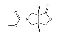 (3aS,6aR)-1-oxo-tetrahydrofuro[3,4-c]pyrrole-5-carboxylic acid methyl ester结构式