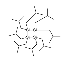 1,1,2,2,3,3,4,4-octakis(2-methylpropyl)tetrasiletane结构式