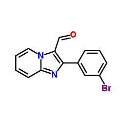 2-(3-Bromophenyl)imidazo[1,2-a]pyridine-3-carbaldehyde结构式