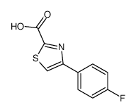 4-(4-氟苯基)噻唑-2-羧酸结构式