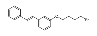 3-(4-bromobutoxy)-trans-stilbene结构式