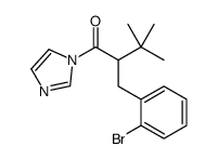 2-[(2-bromophenyl)methyl]-1-imidazol-1-yl-3,3-dimethylbutan-1-one Structure