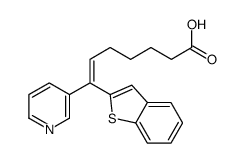 7-(1-benzothiophen-2-yl)-7-pyridin-3-ylhept-6-enoic acid Structure