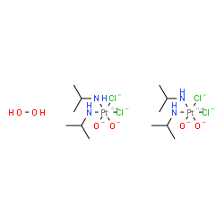 dichlorobis(isopropylamine) dihydroxyplatinum IV-hydrogen peroxide结构式