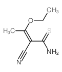 2-Butenethioamide, 2-cyano-3-ethoxy- Structure