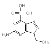 (3-amino-9-ethyl-2,4,7,8,9-pentazabicyclo[4.3.0]nona-2,4,7,10-tetraen-5-yl)phosphonic acid picture