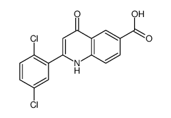 2-(2,5-dichlorophenyl)-4-oxo-1H-quinoline-6-carboxylic acid Structure