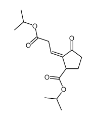 isopropyl 2-(3-isopropoxy-3-oxopropylidene)-3-oxocyclopentane-1-carboxylate Structure