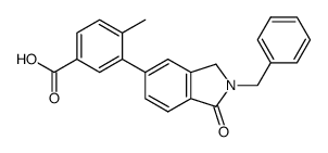 3-(2-benzyl-1-oxo-2,3-dihydroisoindol-5-yl)-4-methylbenzoic acid Structure