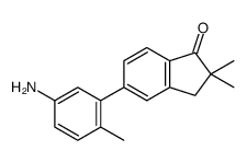 5-(5-amino-2-methylphenyl)-2,2-dimethyl-3H-inden-1-one Structure