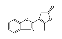 2(3H)-Furanone, 4-(2-benzoxazolyl)-5-methyl结构式