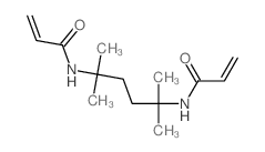 N-[2,5-dimethyl-5-(prop-2-enoylamino)hexan-2-yl]prop-2-enamide结构式