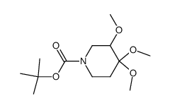 1,1-dimethylethyl 3,4,4-tris(methyloxy)-1-piperidinecarboxylate结构式