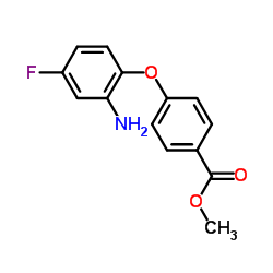 Methyl 4-(2-amino-4-fluorophenoxy)benzoate结构式