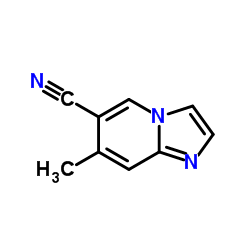 7-Methylimidazo[1,2-a]pyridine-6-carbonitrile结构式