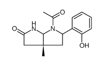 Pyrrolo[2,3-b]pyrrol-2(1H)-one, 6-acetylhexahydro-5-(2-hydroxyphenyl)-3a-methyl-, (3aR)结构式