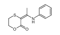 3-(1-anilinoethylidene)-1,4-oxathian-2-one结构式