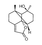 (1α,2α,5β,6α,7β)-5-Hydroxy-5,7-dimethyl-13-oxatetracyclo<9.3.0.01,6.02,7>tridec-10-en-12-on Structure