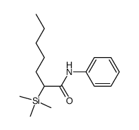 N-phenyl-2-(trimethylsilyl)heptanamide结构式