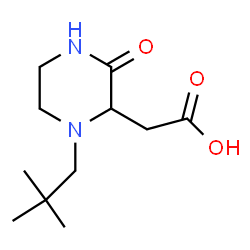 2-(1-neopentyl-3-oxo-2-piperazinyl)acetic acid structure