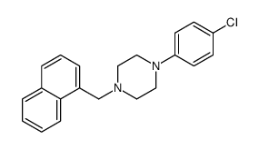 1-(4-chlorophenyl)-4-(naphthalen-1-ylmethyl)piperazine结构式