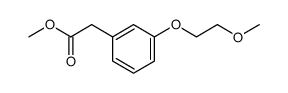 (3-(2-methoxyethoxy)phenyl)acetic acid methyl ester Structure