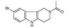 1-(8-bromo-1,3,4,5-tetrahydropyrido[4,3-b]indol-2-yl)ethanone Structure