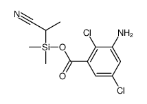 [1-cyanoethyl(dimethyl)silyl] 3-amino-2,5-dichlorobenzoate Structure