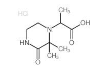 2-(2,2-Dimethyl-3-oxo-piperazin-1-yl)-propionic acid hydrochloride Structure