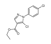 ETHYL5-CHLORO-1-(4-CHLOROPHENYL)-1H-PYRAZOLE-4-CARBOXYLATE Structure