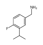 (4-FLUORO-3-ISOPROPYLPHENYL)METHANAMINE结构式