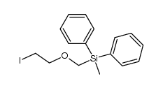 ((2-iodoethoxy)methyl)(methyl)diphenylsilane Structure