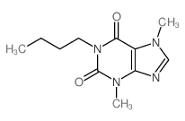 1H-Purine-2,6-dione,1-butyl-3,7-dihydro-3,7-dimethyl- structure