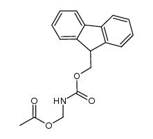 acetic acid (9H-fluoren-9-ylmethoxycarbonylamino)-methyl ester结构式