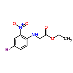 Ethyl N-(4-bromo-2-nitrophenyl)glycinate Structure