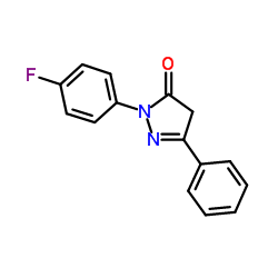 2-(4-Fluorophenyl)-5-phenyl-2,4-dihydro-3H-pyrazol-3-one Structure