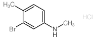 3-Bromo-N,4-dimethylaniline hydrochloride structure