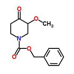 benzyl 3-methoxy-4-oxopiperidine-1-carboxylate结构式