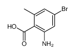 2-amino-4-bromo-6-methylbenzoic acid structure