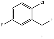 Benzene, 1-chloro-2-(difluoromethyl)-4-fluoro- Structure