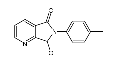 7-hydroxy-6-(p-tolyl)-6,7-dihydro-5H-pyrrolo[3,4-b]pyridin-5-one结构式