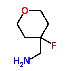 (4-Fluorotetrahydro-2H-pyran-4-yl)methanamine structure