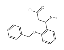 3-氨基-3-(2-苄氧基苯基)-丙酸结构式