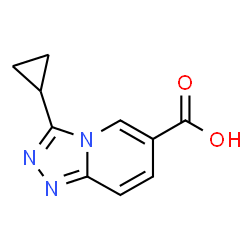 3-Cyclopropyl-[1,2,4]triazolo[4,3-a]pyridine-6-carboxylic acid Structure