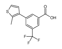 3-(2-methylthiophen-3-yl)-5-(trifluoromethyl)benzoic acid结构式