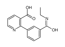 2-[3-(ethylcarbamoyl)phenyl]pyridine-3-carboxylic acid结构式