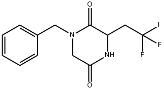 1-Benzyl-3-(2,2,2-trifluoro-ethyl)-piperazine-2,5-dione Structure