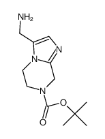 tert-butyl 3-(aminomethyl)-5,6-dihydroimidazo[1,2-a]pyrazine-7(8H)-carboxylate Structure